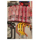 G - Large Assortment of Utility Knives, Precision Knife Sets, Tape Measures, Saw Blades, and Hand Tools