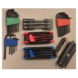 G - Large Assortment of Utility Knives, Precision Knife Sets, Tape Measures, Saw Blades, and Hand Tools