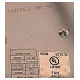 LL-FR - Vintage 12-Inch Desk Fan and Sealed North Tech Cordless 6-Inch Fan Kit