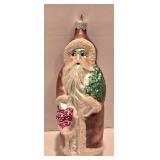 LL-FR - Bavarian Santa Glass Christmas Ornament