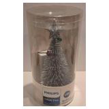 LL-FR - Set of 8 Battery Operated Candles 10.75 Inch and Philips LED Glitter Tree