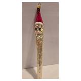 LL-FR - Christopher Radko 9" Pencil Santa Icicle Ornament