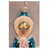 LL-FR - Christopher Radko Little Golden Hood Glass Ornament