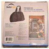 LL-FR - ShelterLogic Firewood Carrier Bag and 6 Packs Non-Stick BBQ Grill Bags