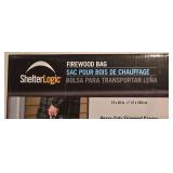 LL-FR - ShelterLogic Firewood Carrier Bag and 6 Packs Non-Stick BBQ Grill Bags