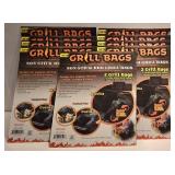 LL-FR - ShelterLogic Firewood Carrier Bag and 6 Packs Non-Stick BBQ Grill Bags