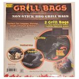 LL-FR - ShelterLogic Firewood Carrier Bag and 6 Packs Non-Stick BBQ Grill Bags