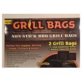 LL-FR - ShelterLogic Firewood Carrier Bag and 6 Packs Non-Stick BBQ Grill Bags