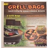 LL-FR - ShelterLogic Firewood Carrier Bag and 6 Packs Non-Stick BBQ Grill Bags