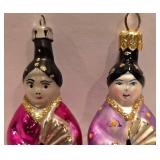 LL-FR - Pair of Christopher Radko Kim Ono Ornaments