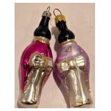 LL-FR - Pair of Christopher Radko Kim Ono Ornaments