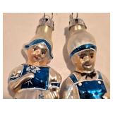 LL-FR - Christopher Radko Dutch Boy and Girl Glass Ornaments