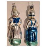 LL-FR - Christopher Radko Dutch Boy and Girl Glass Ornaments
