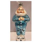 LL-FR - Vintage Christopher Radko Sleepy Time Santa Glass Ornament