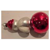 LL-FR - Vintage 5-Inch Glass Snowman Christmas Ornament