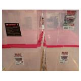 LL-FR - Lot of 7 Plastic Storage Totes - 6 x 12 Gallon, 1 x 15 Gallon with Lids