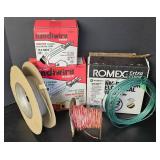 G - Assorted Electrical Wire Lot with Boxes and Spools - Various Lengths