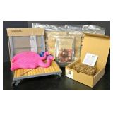 G - Garden Supplies Collection with Plant Stands, Flamingos, and More