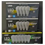 G - Lot of Packaged LED Light Bulbs Assorted Brands and Wattages