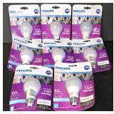 G - Lot of Packaged LED Light Bulbs Assorted Brands and Wattages