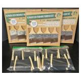 G - Lot of 3 Eco Friendly 4-Pack 2.5" Angle Paint Brush Sets and 2 Packs of Foam Brushes