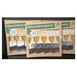 G - Lot of 3 Eco Friendly 4-Pack 2.5" Angle Paint Brush Sets and 2 Packs of Foam Brushes