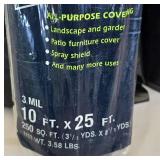 G - Assorted Drop Cloths, Plastic Sheeting, and Contractor Bags Collection