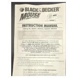 G - Black & Decker Mouse Sander/Polisher MS500B with Case and Extra Sanding Pads