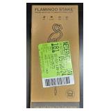 G - Garden Tool Lot with Rakes Watering Cans Solar Flamingo and Hummingbird Feeder