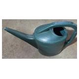 G - Garden Tool Lot with Rakes Watering Cans Solar Flamingo and Hummingbird Feeder