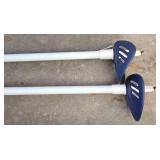 G - Trak Spectrum Cross Country Skis with Salomon Bindings, Poles, and Exel 80" Case