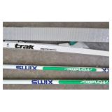 G - Trak Spectrum Cross Country Skis with Salomon Bindings, Poles, and Exel 80" Case