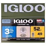 G - Outdoor Set with 52 Qt Igloo Cooler, Folding Camp Chair, Soft Side Cooler, and New US Flag