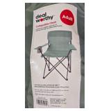 G - Outdoor Set with 52 Qt Igloo Cooler, Folding Camp Chair, Soft Side Cooler, and New US Flag