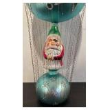 S - Christopher Radko "Up, Up and Snowy Santa" Hot Air Balloon Ornament