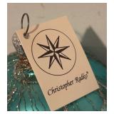 S - Christopher Radko "Up, Up and Snowy Santa" Hot Air Balloon Ornament