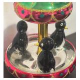 FR - Christopher Radko Tuxedo Carousel Ornament / VERY RARE Christopher Radko Ornament Tuxedo Carousel Penguins Glass Christmas