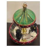 FR - Christopher Radko Tuxedo Carousel Ornament / VERY RARE Christopher Radko Ornament Tuxedo Carousel Penguins Glass Christmas
