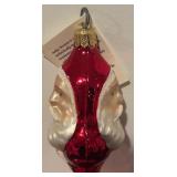 FR - Christopher Radko 1993 Santa Tree 3 Tier Flared Ball Finial Christmas Ornament