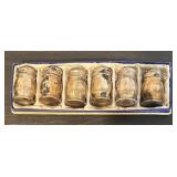S - Set of 6 Vintage Sterling Silver Individual Salt and Pepper Shakers