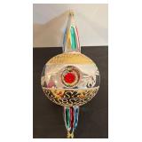 FR - Large Vintage-Style Glass Ornament with Reflector