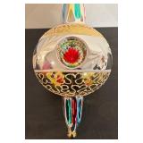 FR - Large Vintage-Style Glass Ornament with Reflector