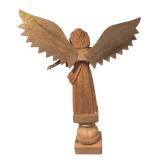 FR - Carved Mango Wood Angel Sculpture
