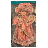 S - Lot of 6 Midwest Importers Victorian Santa and Girl Gift Tag Packs