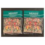 S - Lot of 6 Midwest Importers Victorian Santa and Girl Gift Tag Packs