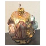 FR - Vintage Christopher Radko Hand Blown Ornament with Squirrel and Bird Design