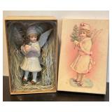 S - Angel Ornament with Glitter Accents