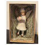 S - Angel Ornament with Glitter Accents