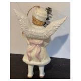 S - Angel Ornament with Glitter Accents