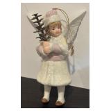 S - Angel Ornament with Glitter Accents